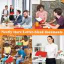 25pcs Red Folders with Two-Pockets Fit Letter Size Paper,Paper File Designed for Office,Home and Classroom Use