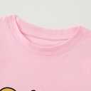 Girl's Rock Paper Scissors Cute Paw Funny Cat T-Shirt Pink (15Y