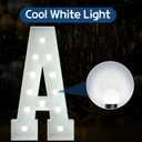 Marquee Letters 4 Feet Tall Large Light Up Letters Baby Shower Decorations Wedding Engagement Proposal White Party Decorations Marry Me Sign Big Cardboard Backdrop A