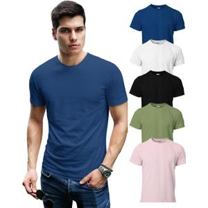 Men's Short Sleeve Crew Neck T-Shirt, S - 3XL with Modern Cut
