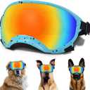 Large Dog Sunglasses, Dog Goggles with Adjustable Strap UV Protection Winproof Dog Puppy Sunglasses, Suitable for Medium-Large Dog Pet Glasses, Dogs Eyes Protection