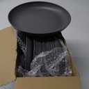 Zopeal 15 Pcs Unbreakable 10 Inch Wheat Straw Plates Set for Fruit Kitchen Salad Dessert Cakes Dish Reusable Plastic Lightweight Deep Dinner Plates, Microwave and Dishwasher Safe(Gray)