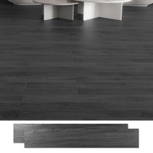 RORA Peel and Stick Floor Tile, 12-Pack 18 SF, Wood Plank Waterproof Vinyl