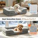 Orthopedic Dog Bed Medium Size Dog, 2-Pack Washable Covers, 30" L