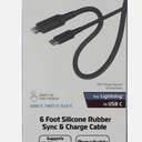 ZGEAR 6FT Silicone USB-C to 8-pin Cable - Gray