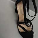 Women's Chunky Heel Ankle Strap Sandals (10, Black)