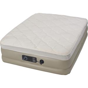 Serta Raised Air Mattress with Never Flat Pump | Size: Queen 18"| Luxury Inflatable Mattress with Built in Air Pump to Ensure a Restful Night | Heavy Duty Blow Up Mattress with Self Inflating Pump