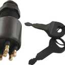 5005801 Boat Ignition Key Switch & Safety Lanyard Assembly for OMC Johnson Evinrude 40-200HP Outboard Motor 175974