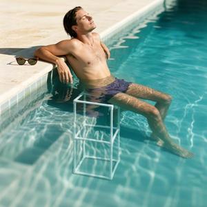32" Pool Stools for Underwater PVC Material Removable Design Suitable for Inground Pools Patio Outdoor Poolside