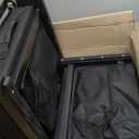 SPORT BEATS Stadium Seats with Back Support Bleacher Chairs with Back and Cushion Thick Padded Bleacher Seats Includes Shoulder Strap (Black)