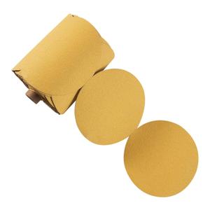 100 PCS 6 Inch Gold PSA Sanding Discs 80 Grit Self Adhesive Sticky-Back Sandpaper for DA Sander Automotive Car Paint Woodworking Wood Metal Finishing