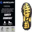 SUREWAY Men's 6" Soft/Steel Toe Heavy Duty Waterproof Work Boot - Leather,Lace Up,Oil/Slip Resistant Dual-Density Comfortable Outsole,EH Construction Industrial Ankle Safety Men Work Boots (Brown)