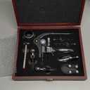 Rabbit Bottle Opener Set, Accessories with Wooden Gift Box (S288-SIL-9)