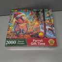 LUXDIVINA Christmas 2000 Piece Puzzle for Adults, Puzzles for Adults 2000 Pieces, Parrot Deer Jigsaw Puzzles, Challenging Puzzle Perfect for Game Nights, Finished Size is 39" X 28"