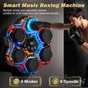 Music Boxing Machine, Smart Bluetooth Boxing Machine with Gloves, Wall Mounted Music Punching Trainer for Kids Adult, LED Electronic Boxing Workout Target with 9 Modes & 9 Speeds, Colorful