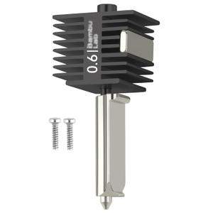 Original Bamboo Lab A1/A1 Mini 0.6mm Hotend,High Temp&Fast Speed Hardened Steel Nozzle+Heating Block Integrated Structure Hot End Compatible with Bambu Lab A1 and A1 Mini 3D Printers