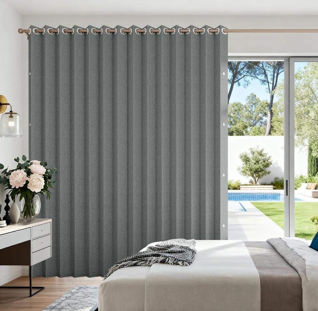 Interiors Vertical Shades, Fabric Shades for Sliding Glass Doors, Patio Doors & Large Windows for Home or Office