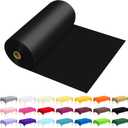 54 Inch X 300 Feet Plastic Table Cover Roll Premium Disposable Plastic Tablecloth for All Type/Shape Tables | Picnic, Party, Banquet, Birthdays, Weddings (Black, 54 Inch X 300 Feet)