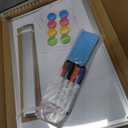 Double-Sided White Board Dry Erase Magnetic Whiteboard Wall 18x12 Silver