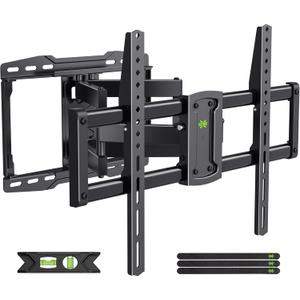USX Mount Full Motion TV Wall Mount for 42-85 inch, TV Mount Swivel and Tilt,Wall Mount Bracket with Dual Articulating Arms Up to 132lbs, VESA 600x400mm, 16" Wood Studs, UL Listed XML019