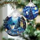 Christmas Ornament, Christmas Decoration, Holiday Decor, Heirloom Keepsake, Stained Glass, Gift Exchange, Gift Idea, Gifts for Coworker, Friend, and Family