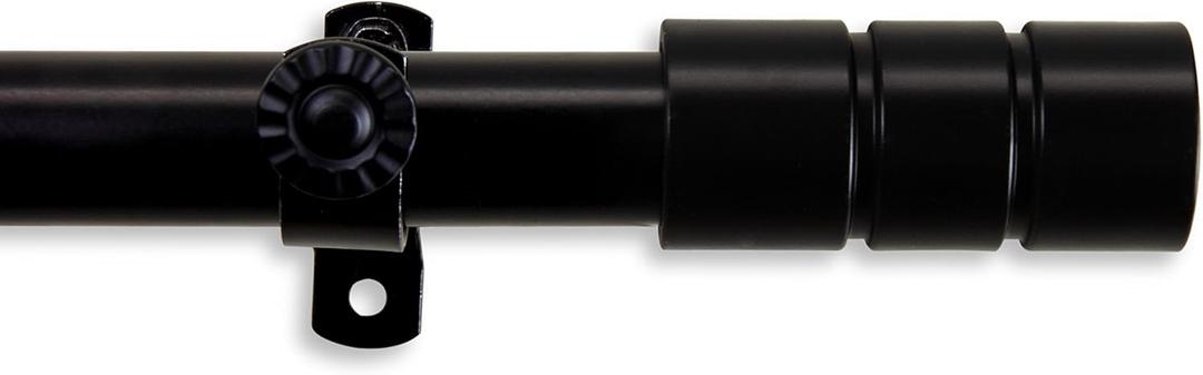 Theo Curtain Rod 120-170 inch - Black