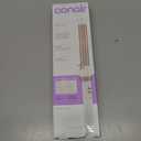 Conair Double Ceramic 1-Inch Curling Wand, Produces Flawless Waves, Curling Iron for Use on Medium and Long Hair, 30 Heat Setting Curling Iron, White