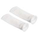 PATIKIL 6 Inch Ring Filter Socks 1 Micron, 2 Pack Mesh Bags Pool Skimmer Basket, White