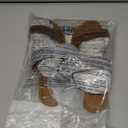 Womens Two Band Slip On Open Toe Sandal (9.5, Light Blue)