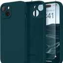 Magnetic for iPhone 14 Case, Compatible with MagSafe, [Full Camera Protection][Screen Protector] Silicone Shockproof Protective Phone Case for iPhone 14 6.1 inch, Deep Blue