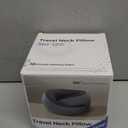 Advanced Memory Foam Neck Travel Pillow, Neck Pillow Airplane with Eye Mask & Ear Plugs, Designed for The Comfort of Travel & Office, Travel Pillow for Plane, Car, Home, Work Grey