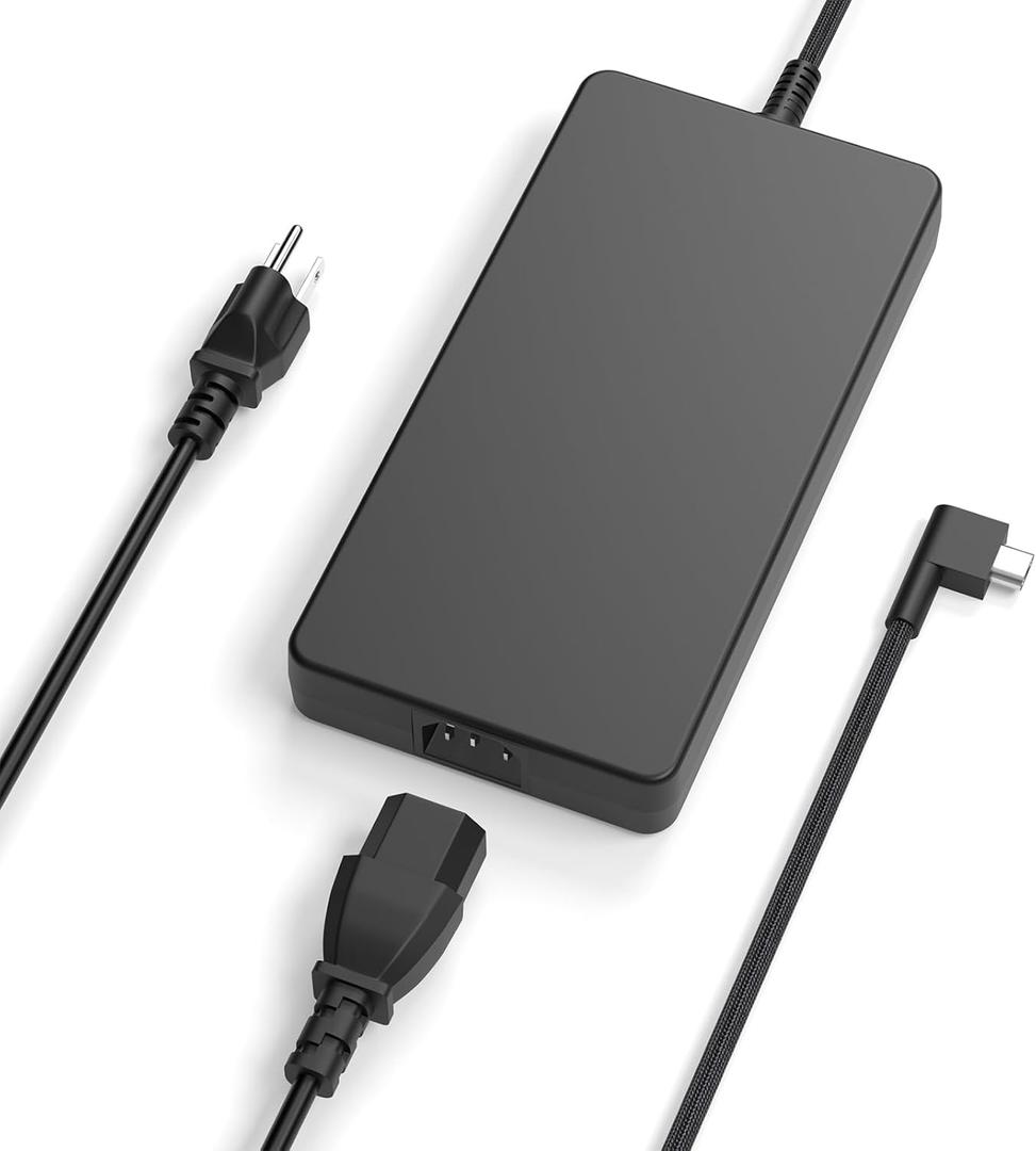 330w Gan Power Adapter 3-pin Compatible with Razer Blade 16 (2025) Gaming Laptop RTX5080 RTX4090 Blade 18 Gaming Laptop RTX4060 RTX4080 RC30-0484 RZ09-0483x RZ09-0484x AC Charger