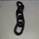 Black 22inch Rustic Wood Chain Link Decor,5 Link Wooden Chain Decor Ornament Farmhouse Home Decoration, Coffee Table Chain Decor for Living Room,Tv Stand Decor Wooden Decorative Objects for Bookshelf