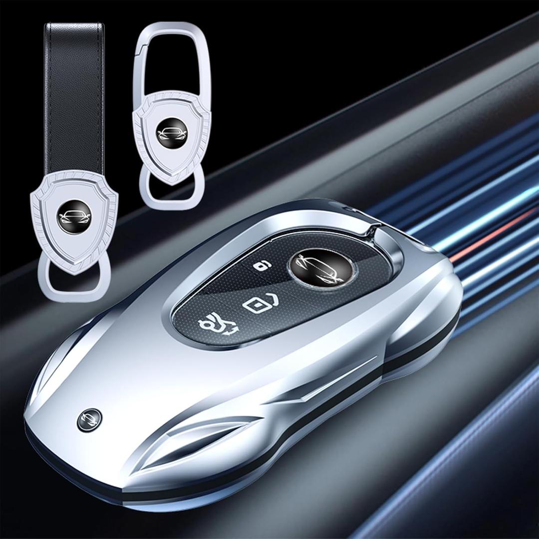 Zinc Alloy Metal Car Key Fob Case for Mercedes Benz C E S, Key Fob Cover Case Holder Protector Shell Accessories
