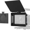 SmallRig Matte Box Kit with CPL&VND Filters, Lens Hood and Top Flag, 2 Pcs 4x5.65 Filter Frame, 4 Pcs Threaded Adapter, CPL 1 & 2 Filters, No Vignetting, for Mirrorless Camera Video - 5011