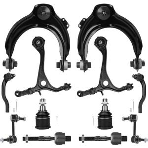 Front Upper Lower Control Arms Suspension Kit Ball Joints Sway Bars Tie Rods Fit for Honda Accord Sedan Coupe 2003 2004 2005 2006 2007, Fit for Acura TSX 2004-2008 -12 pcs