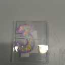 Number 3 Birthday Candle with Sprinkles, Pastel Purple Unicorn Rainbow Cake Topper, Sweet Candyland Party Decorations for Girl Boy 3rd Birthday