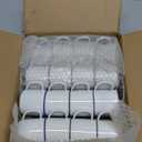 16 Pcs 4 oz Enamel Camping Coffee Mugs Mini Metal Mug with Handle Small White Enamel Mug Vintage Round Tea Cup Portable Drinking Cups for Outdoor Indoor Picnic Travel Camping Holiday Gifts