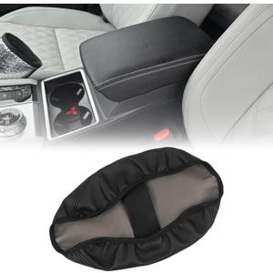 HIGH FLYING for Mitsubishi Outlander 2022 2023 2024 Car Interior Accessories Center Console Armrest Leather Case Cover 1pc(Not Fit Sport) (Black)