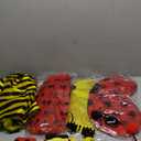 10 Pcs Halloween Bee and Ladybug Costume Set for Adults Include Tutu Skirt Wings Headband Glasses Knee High Socks for Women Bug Insect Party Halloween Cosplay Ladybug Bee Accessories, XS