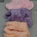 3 Pack Dog Sweater Clothes for Dogs Girls Boys with Reflective Strip Dog Sweaters Coat Soft Warm Pet Puppy Clothes Sweater (Pink+Purple+Peach, L)