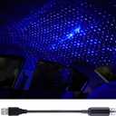 LEDCARE USB Projector Night Light, Portable Adjustable Star Roof Light Car Interior LED Romantic Atmosphere Star Projector for Cars Trucks Bedroom Party Decoration(Violet Blue)