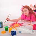 8 Pcs Translucent Plastic Paint Brush Holders Paint Brush Case Organizers Drawing Tools Storage Box Long Paint Brush Case Watercolor Pen Pencil Container Buckle Design for Artist 13 x 2.7 x 1.4 Inches