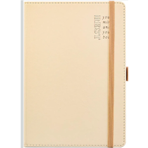 Happy Planner Undated Guided Disc-Bound Journal, 80 Pages, A5 Size, Wellness Layout, Ivory