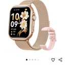 Smart Watch for Android/iPhone, 5ATM Fitness Watches for Women with 110+ Sports Modes, Bluetooth Calls/Messages/App Notifications, Health Monitor Blood Pressure/Heart Rate/SpO2/Sleep, Gifts for Women