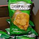 Deep River Snacks Zesty Jalapeno Kettle Cooked Potato Chips, 5-Ounce (Pack of 12), BB DATE JUL06 26