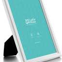 LaVie Home 5x7 Picture Frames (4 Pack, White) Simple Designed Photo Frame with High Definition Glass for Wall Mount & Table Top Display, Set of 12 Classic Collection