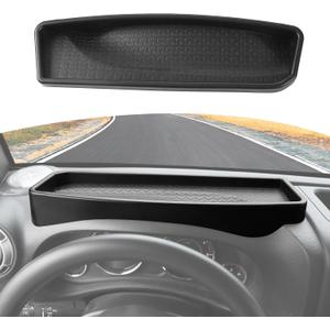 for Wrangler JK Dashboard Storage Tray Organizer for Jeep Wrangler JK JKU 2011 2012 2013 2014 2015 2016 2017 Black Storage Accessories