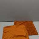 Mixhug Decorative Throw Pillow Covers, Velvet Cushion Covers, Solid Throw Pillow Cases for Couch and Bed, Burnt Orange, 16 x 16 Inches, Set of 2