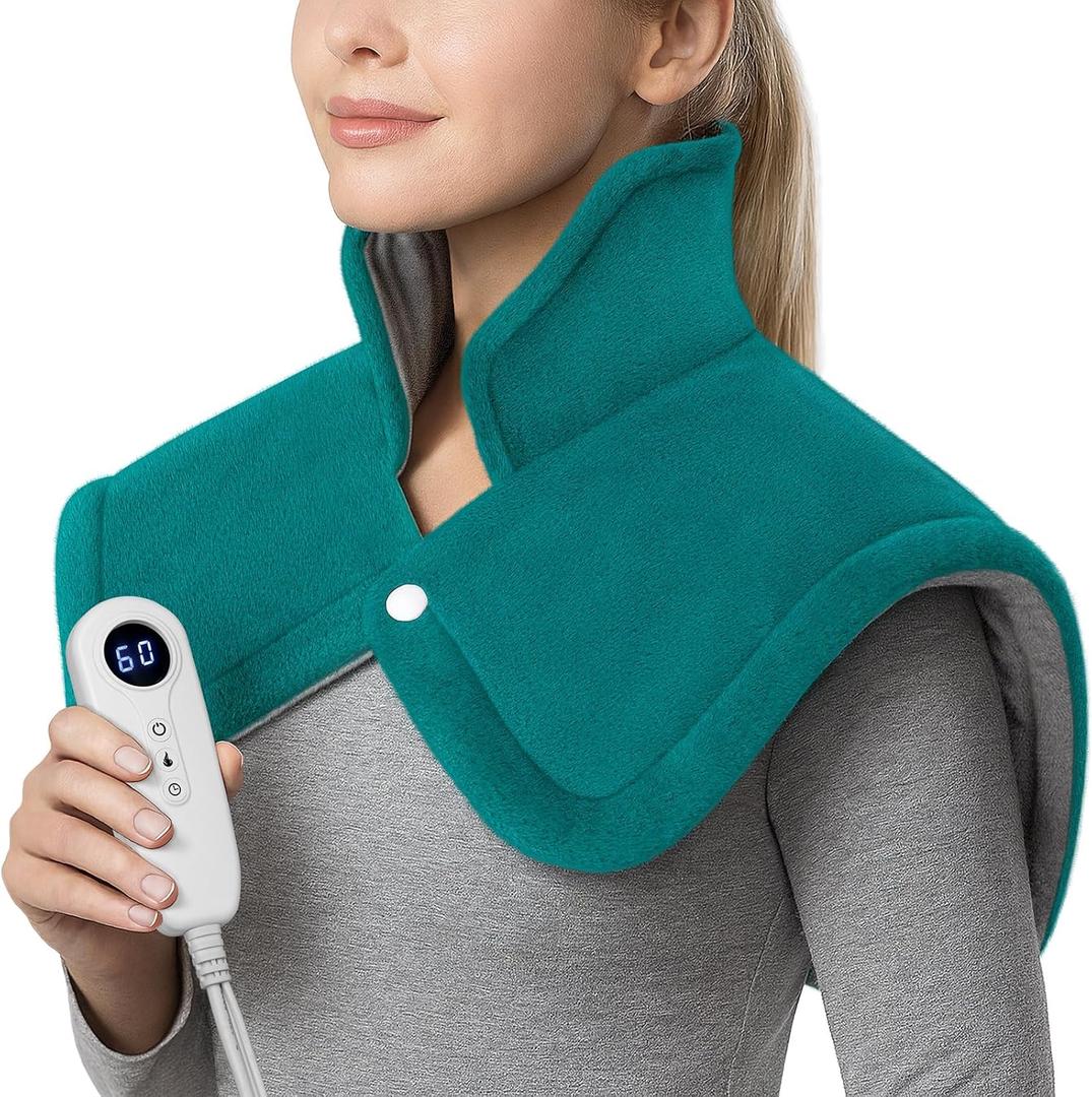 Neck Shoulder Heating Pad Gift for Back Pain Relief, Electric Weighted Heat Pads for Cramps, Leg and Foot, Gifts for Christmas, Mothers Day, Fathers Day, Birthday, Women, Men, Mom, Dad